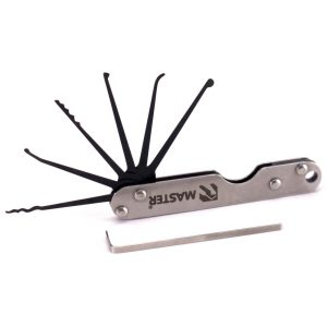 Master CTM-007 Jackknife Manual Picks – professioneel zakformaat lockpick met geïntegreerde spanningstool – Lockmaster Benelux