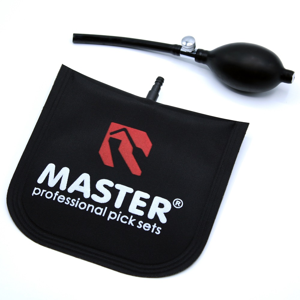 Master HY-10 Air Wedge – opblaasbare deurwig met handpomp voor gecontroleerde auto-openingen – Lockmaster Benelux