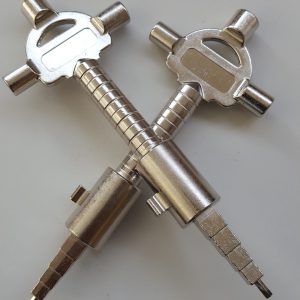 LMB Bouwsleutel 22 mm voor KESO-cilinder – met vierkantdoorn en meetschaal